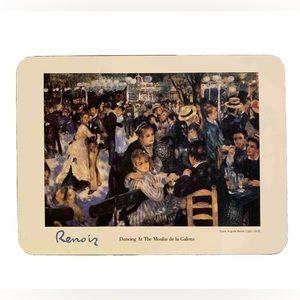 Renoir Dance at Le Moulin de la Galette Painting Cork Backed Placemat/Trivet